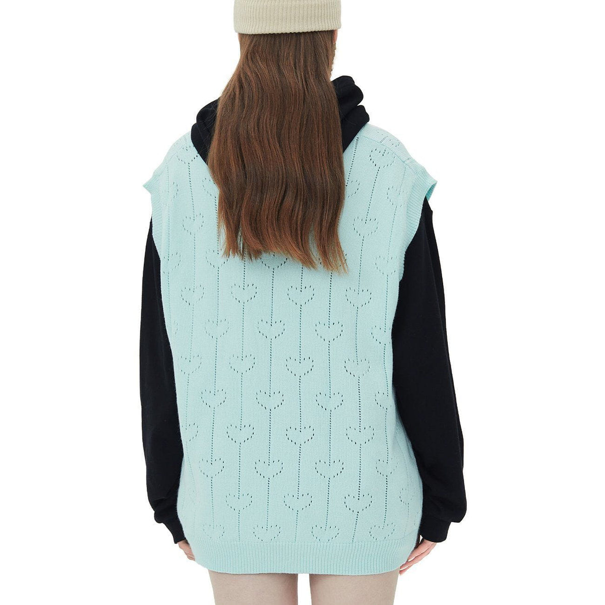 Eprezzy® - Hollow Love Sweater Vest Streetwear Fashion - eprezzy.com