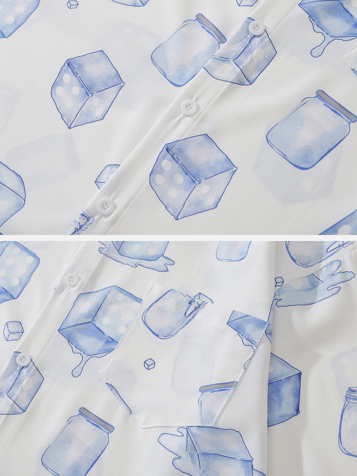 Eprezzy® - Ice Element Print Short Sleeve Shirts Streetwear Fashion - eprezzy.com