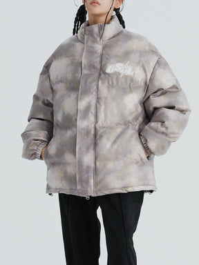 Eprezzy® - Inkjet Distressed Winter Coat Streetwear Fashion - eprezzy.com