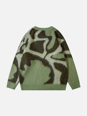 Eprezzy® - Irregular Color Contrast Sweater Streetwear Fashion - eprezzy.com