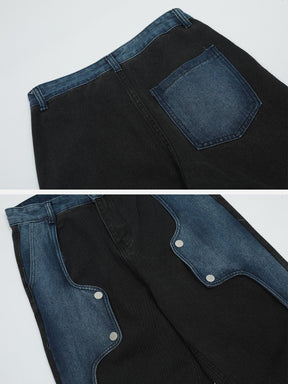 Eprezzy® - Irregular Patchwork Jeans Streetwear Fashion - eprezzy.com
