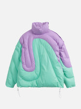 Eprezzy® - Irregular Splicing Contrast Winter Coat Streetwear Fashion - eprezzy.com