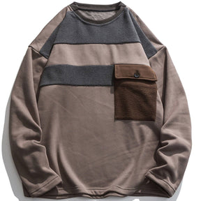 Eprezzy® - Irregular Stitching Sweatshirt Streetwear Fashion - eprezzy.com