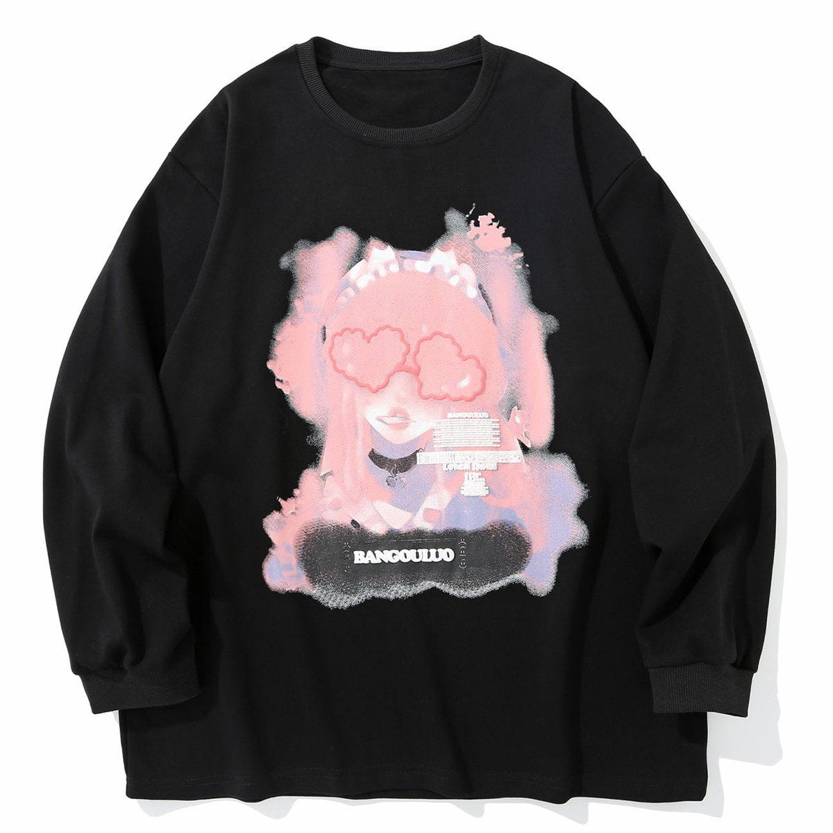 Eprezzy® - Japanese Graffiti Cartoon Girl Print Sweatshirt Streetwear Fashion - eprezzy.com