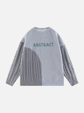 Eprezzy® - Knitted Patchwork Sweatshirt Streetwear Fashion - eprezzy.com