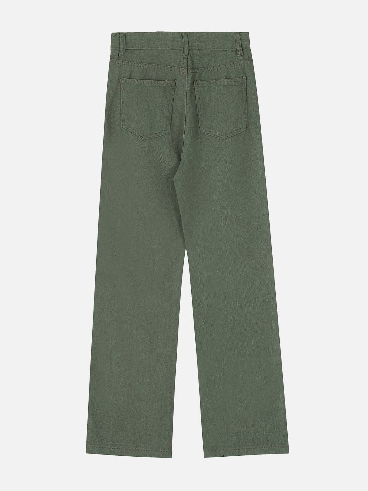 Eprezzy® - Lace Up Raw Pocket Pants Streetwear Fashion - eprezzy.com