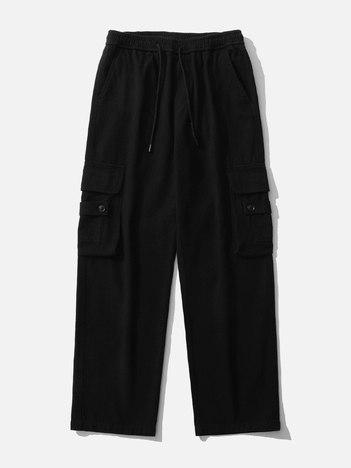 Eprezzy® - Large Multi-Pocket Drawstring Cargo Pants Streetwear Fashion - eprezzy.com