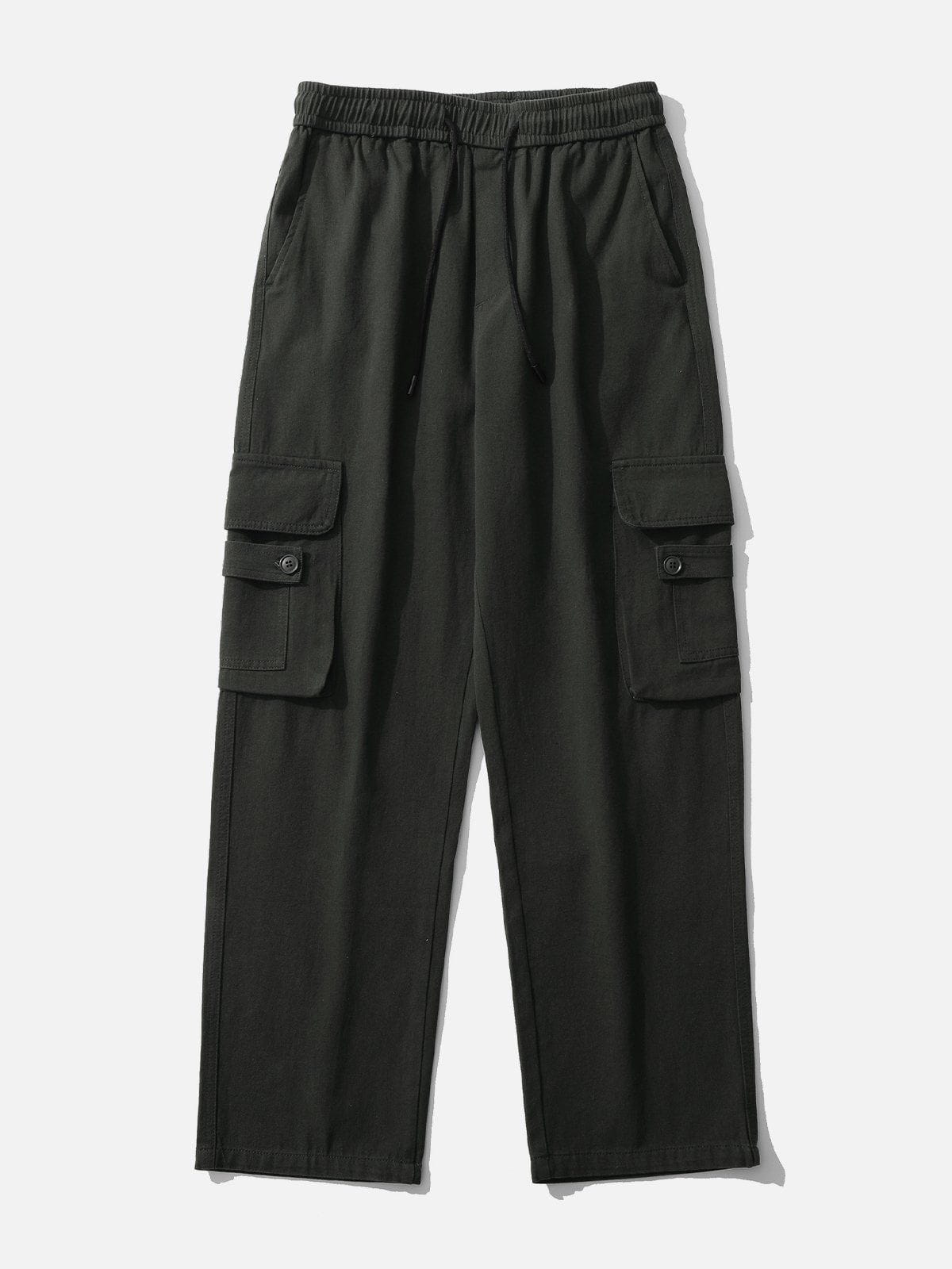 Eprezzy® - Large Multi-Pocket Drawstring Cargo Pants Streetwear Fashion - eprezzy.com