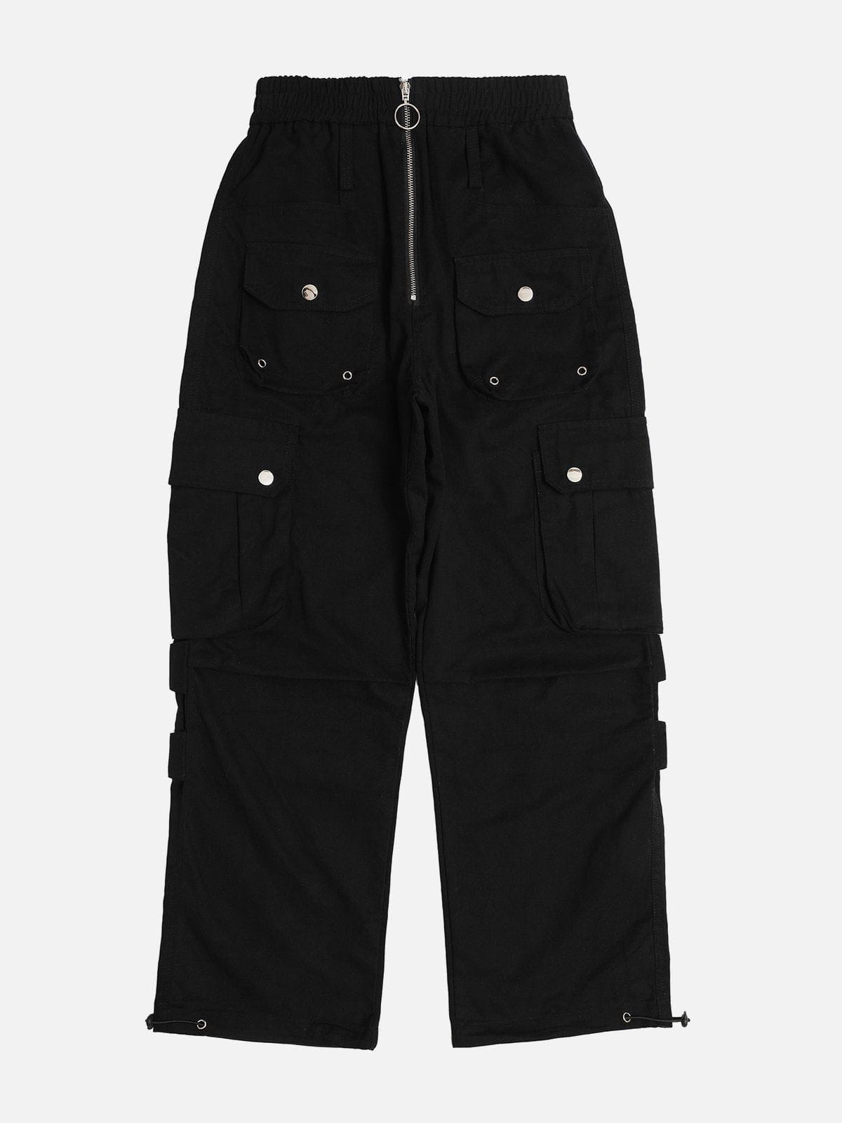 Eprezzy® - Large Multiple Pockets Velcro Cargo Pants Streetwear Fashion - eprezzy.com