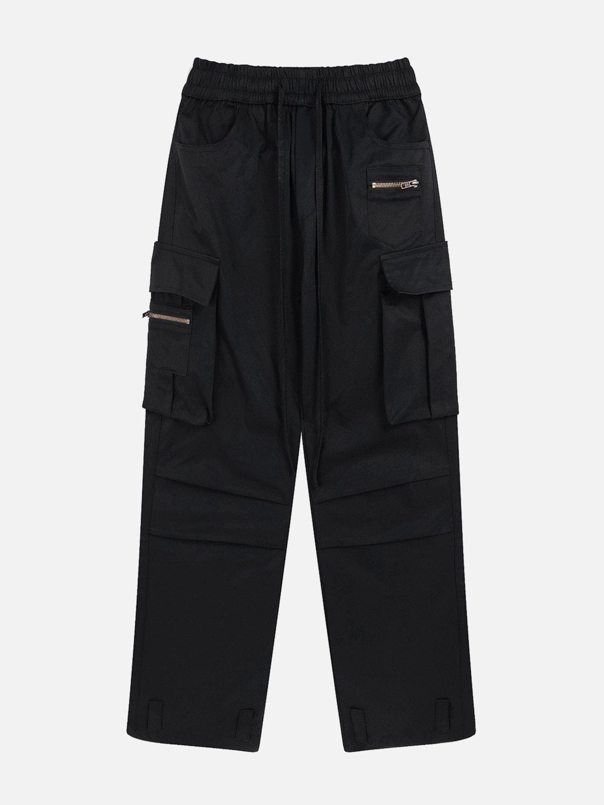 Eprezzy® - Large Pocket Pleated Cargo Pants Streetwear Fashion - eprezzy.com