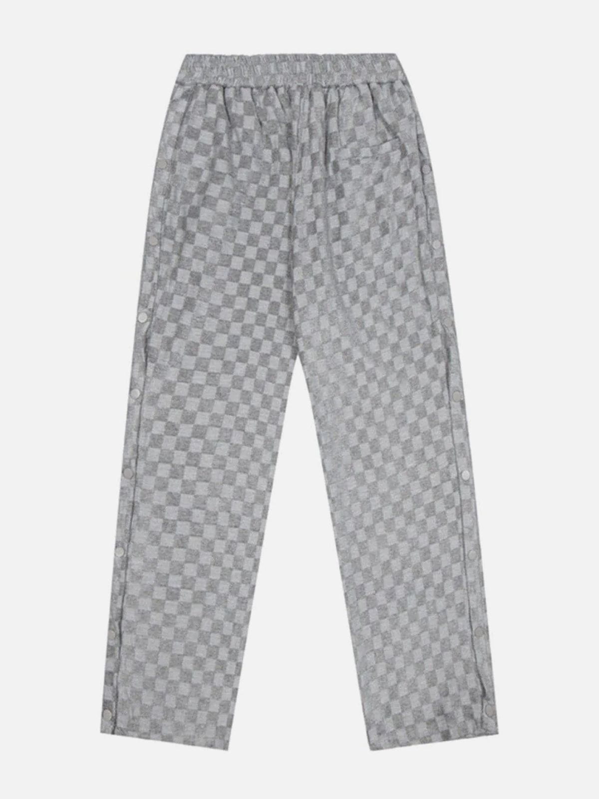 Eprezzy® - Lattice Side Slit Pants Streetwear Fashion - eprezzy.com