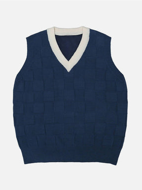 Eprezzy® - Lattice Sweater Vest Streetwear Fashion - eprezzy.com