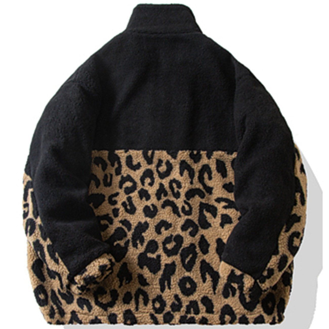 Eprezzy® - Leopard Camouflage Patchwork Sherpa Winter Coat Streetwear Fashion - eprezzy.com