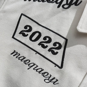 Eprezzy® - Letter Embroidered Lapel Jacket Streetwear Fashion - eprezzy.com
