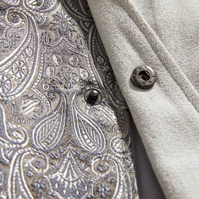 Eprezzy® - Letter Embroidery Bandana Stitching Jacket Streetwear Fashion - eprezzy.com