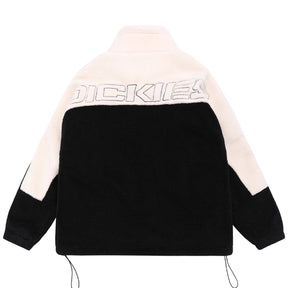 Eprezzy® - Letter Embroidery Contrast Color Sherpa Jacket Streetwear Fashion - eprezzy.com