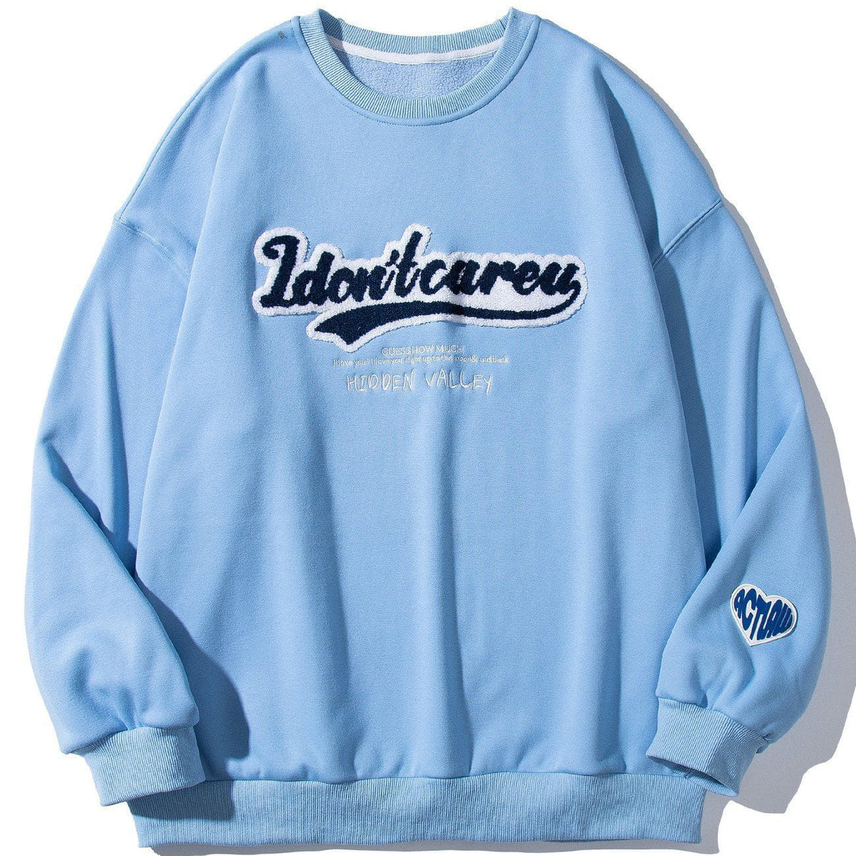 Eprezzy® - Letter Flocked Sweatshirt Streetwear Fashion - eprezzy.com