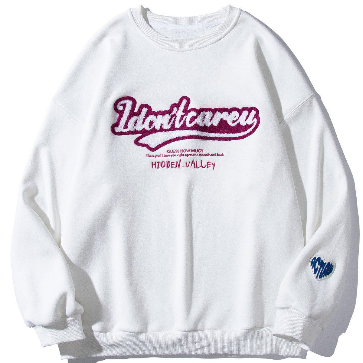 Eprezzy® - Letter Flocked Sweatshirt Streetwear Fashion - eprezzy.com