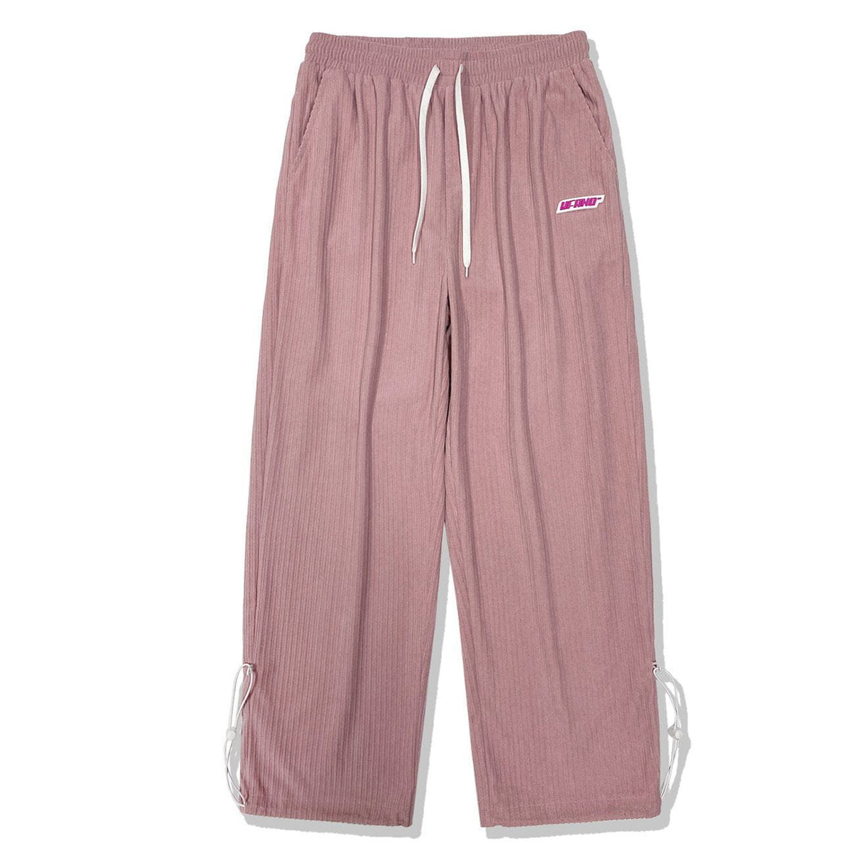 Eprezzy® - Letter Label Elastic Corduroy Casual Pants Streetwear Fashion - eprezzy.com