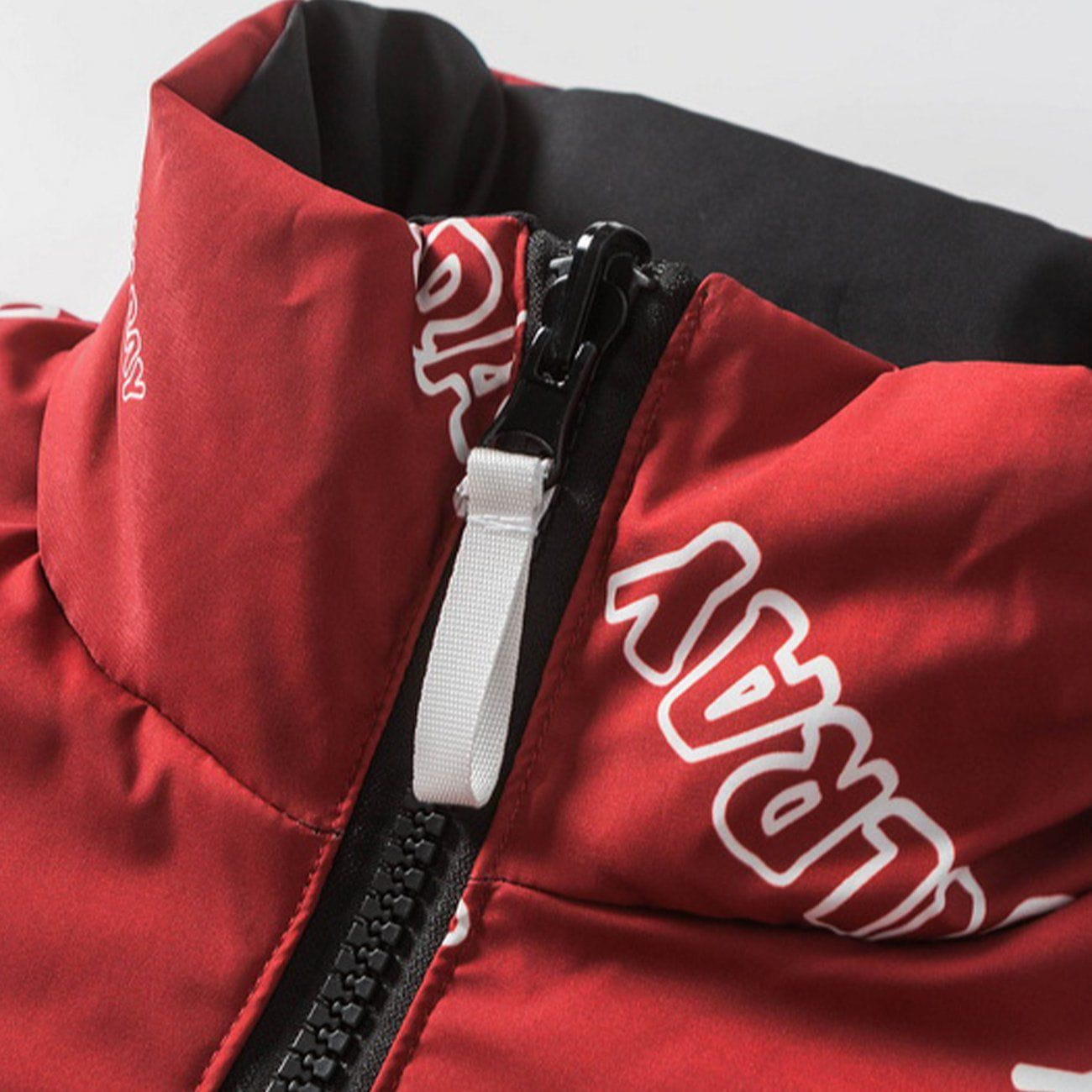 Eprezzy® - Letter Print Double-sided Puffer Jacket Streetwear Fashion - eprezzy.com
