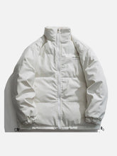 Eprezzy® - Letter Print Reversible Sherpa Jacket Streetwear Fashion - eprezzy.com
