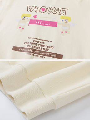 Eprezzy® - Letter Printed Cute Sweatshirt Streetwear Fashion - eprezzy.com