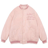 Eprezzy® - Letters Embroidery Varsity Winter Jacket Streetwear Fashion - eprezzy.com