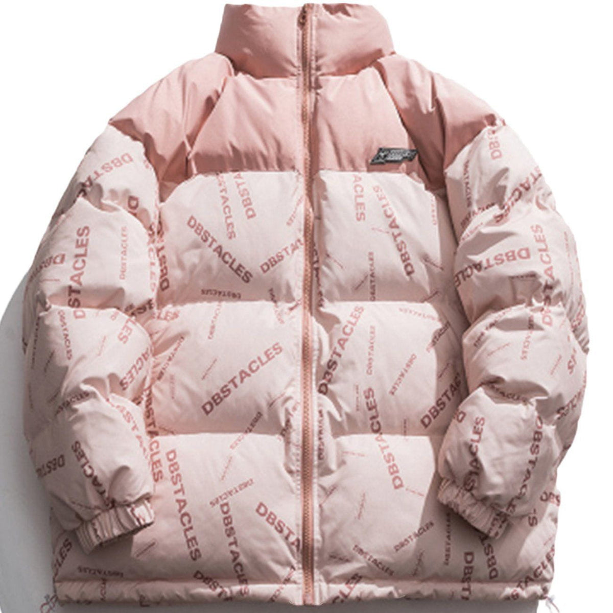 Eprezzy® - Letters Full Printing and Color Matching Puffer Jacket Streetwear Fashion - eprezzy.com