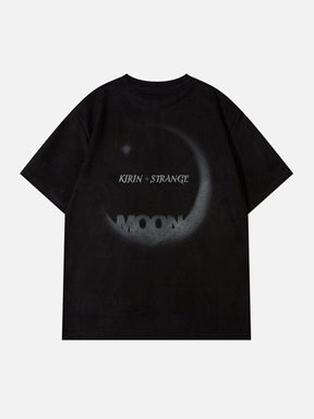 Eprezzy® - Letters Moon Graphic Tee Streetwear Fashion - eprezzy.com