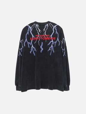 Eprezzy® - Lightning Print Sweatshirt Streetwear Fashion - eprezzy.com