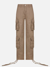 Eprezzy® - Long Ribbon Low Waist Cargo Pants Streetwear Fashion - eprezzy.com