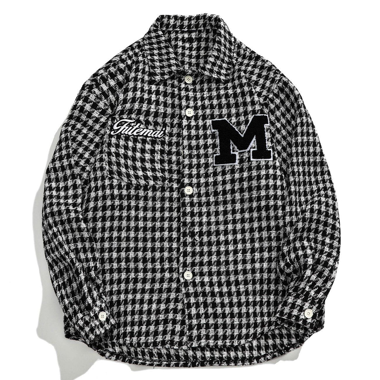 Eprezzy® - M Pattern Plaid Jacket Streetwear Fashion - eprezzy.com