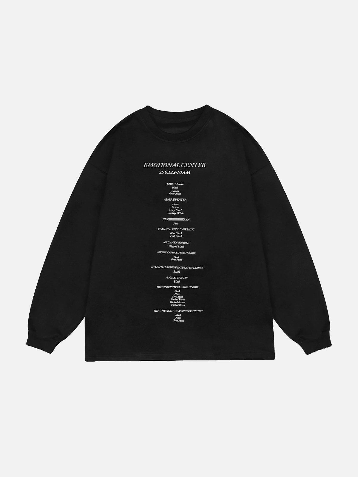 Eprezzy® - Minimalist Printed Suede Sweatshirt Streetwear Fashion - eprezzy.com