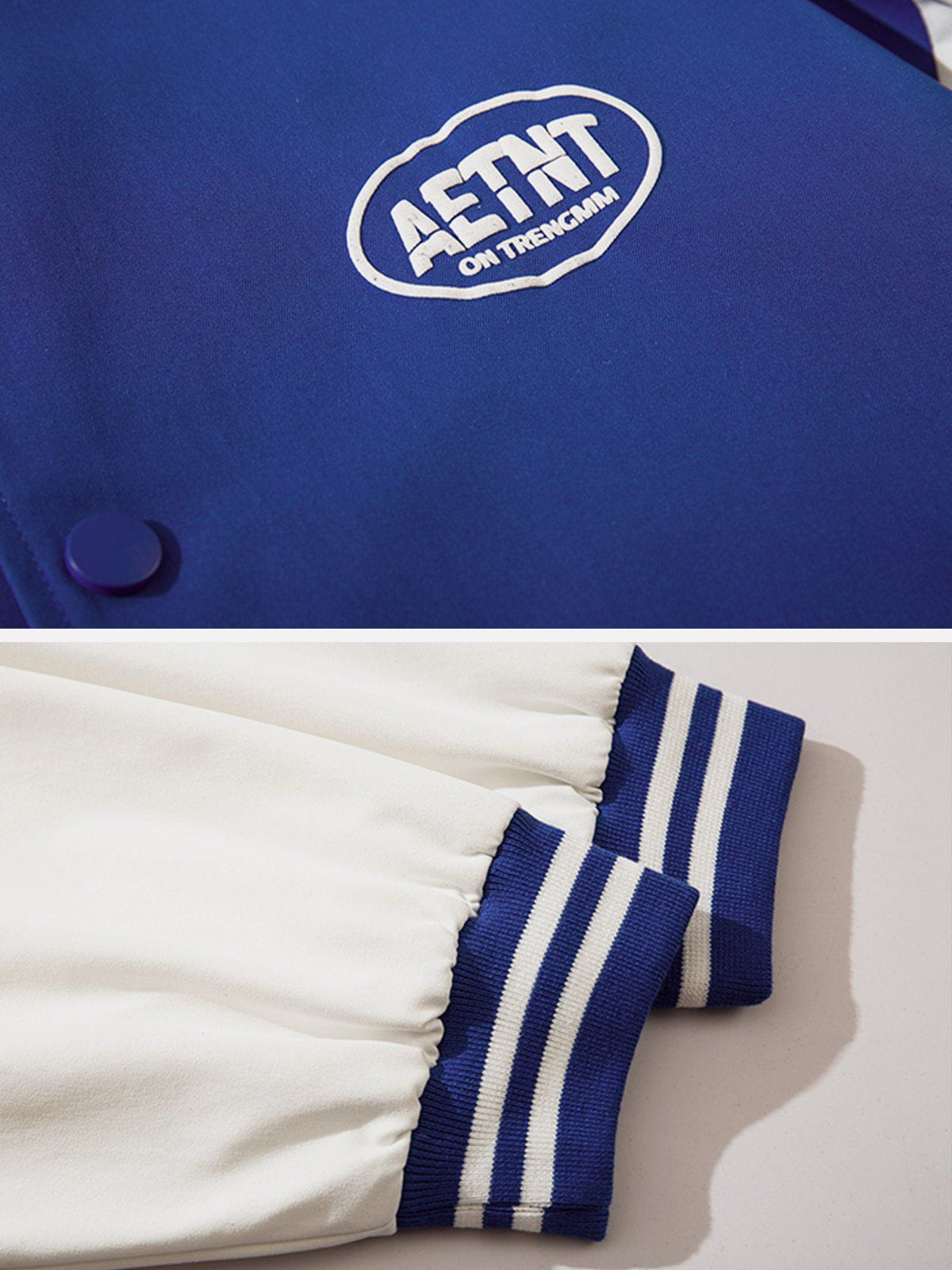 Eprezzy® - Monogram Print Panelled Jacket Streetwear Fashion - eprezzy.com