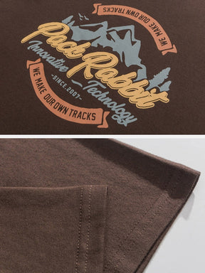 Eprezzy® - Mountain Tree Print Tee Streetwear Fashion - eprezzy.com