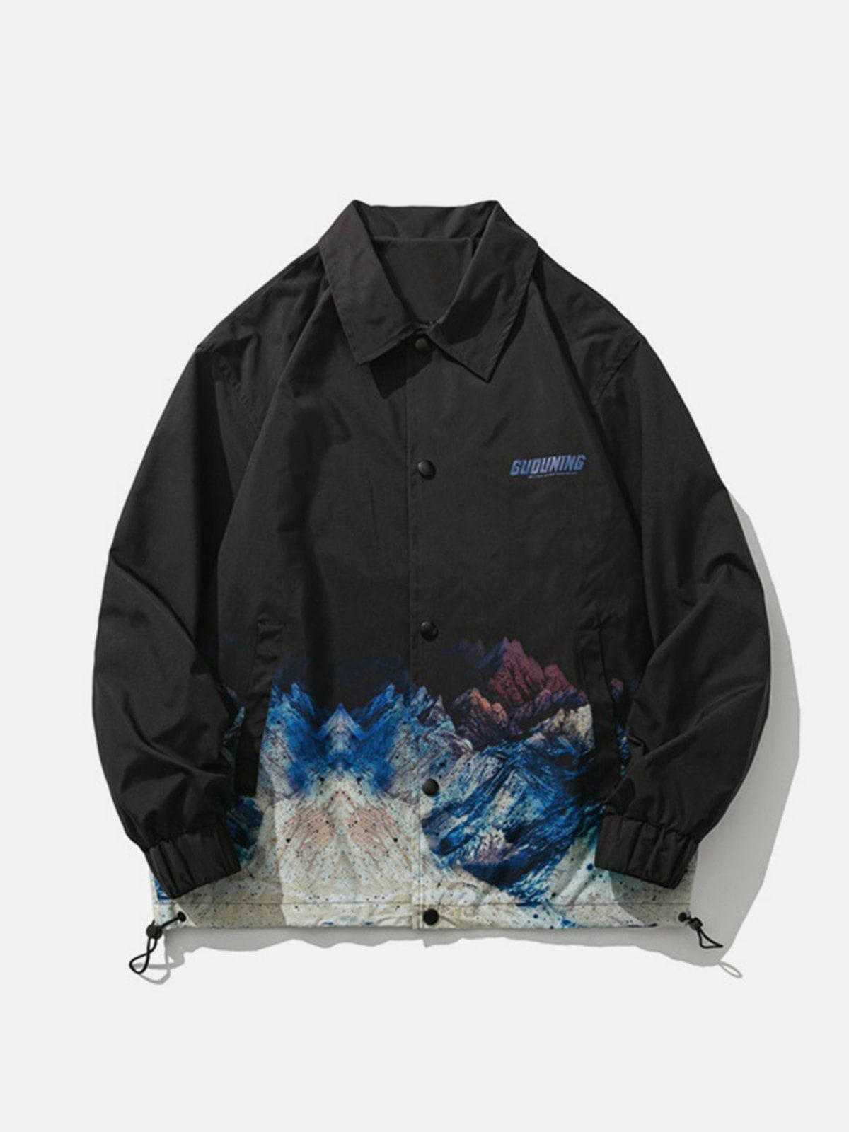 Eprezzy® - Mountains Gradient Print Jacket Streetwear Fashion - eprezzy.com