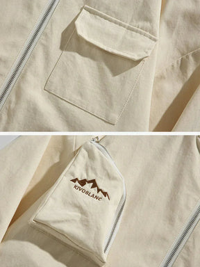 Eprezzy® - Multi Pocket Cargo Varsity Jacket Streetwear Fashion - eprezzy.com