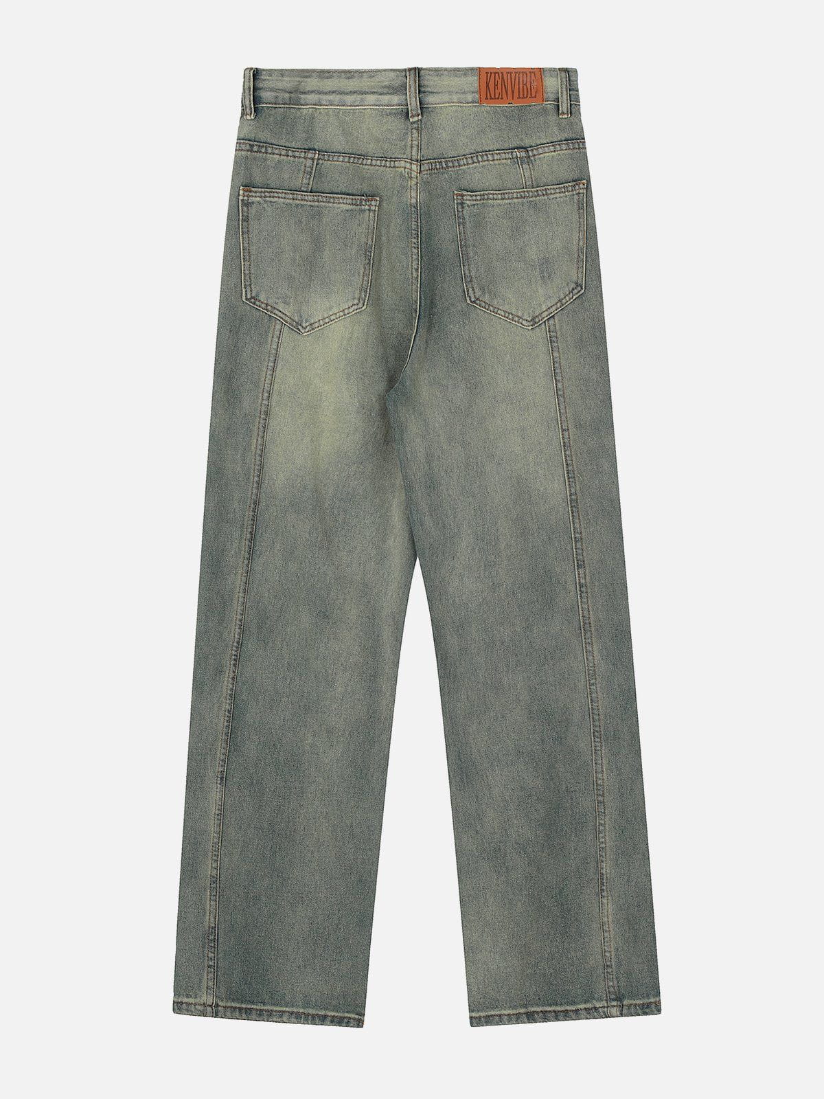 Eprezzy® - Multi-Pocket Wash Jeans Streetwear Fashion - eprezzy.com