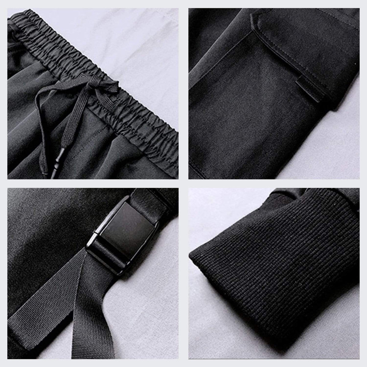 Eprezzy® - "Multi Pockets Ribbons" Joggers Streetwear Fashion - eprezzy.com
