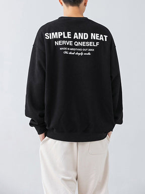 Eprezzy® - Neckline Stitching Letters Sweatshirt Streetwear Fashion - eprezzy.com