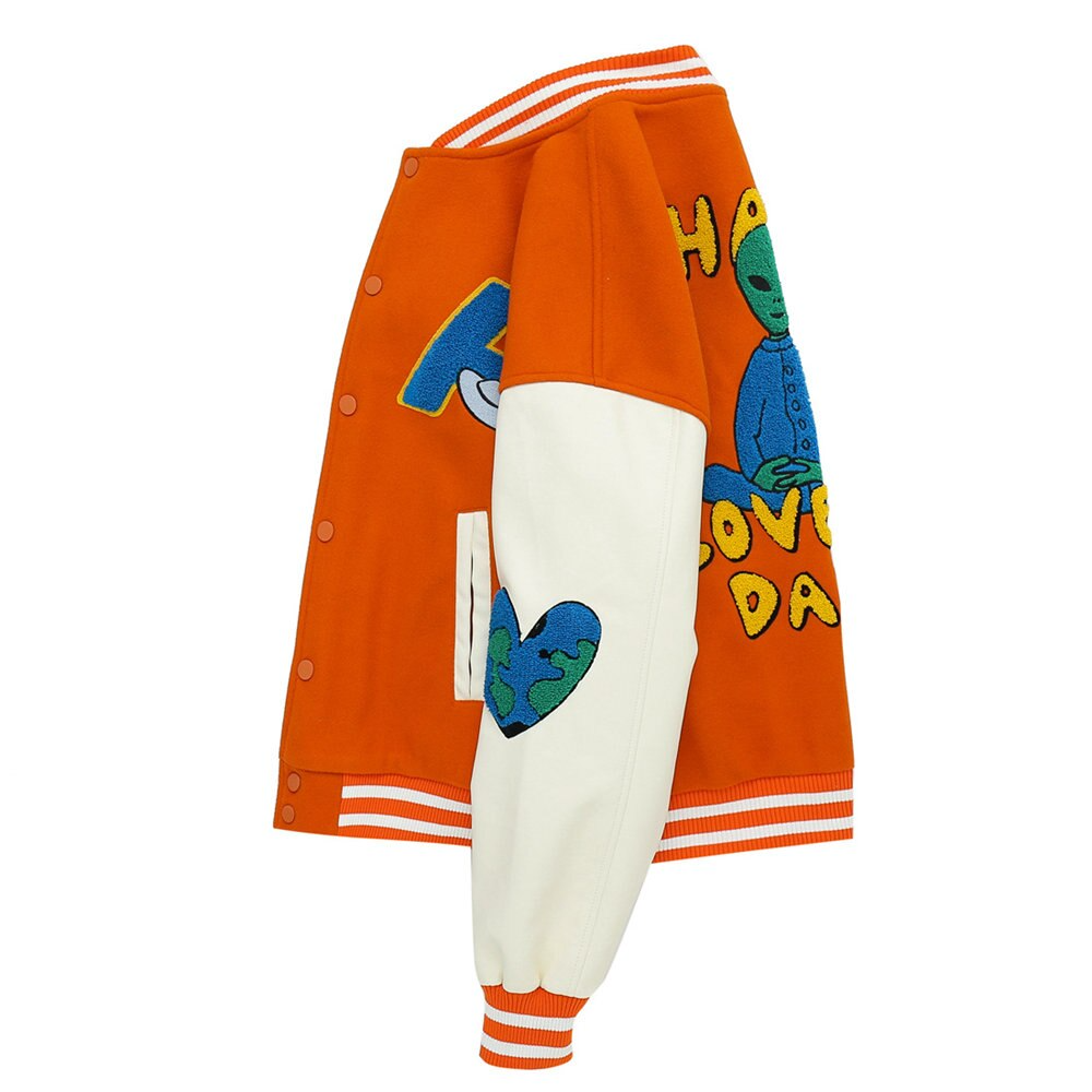 Eprezzy® - Orange ALIEN Jacket Streetwear Fashion - eprezzy.com