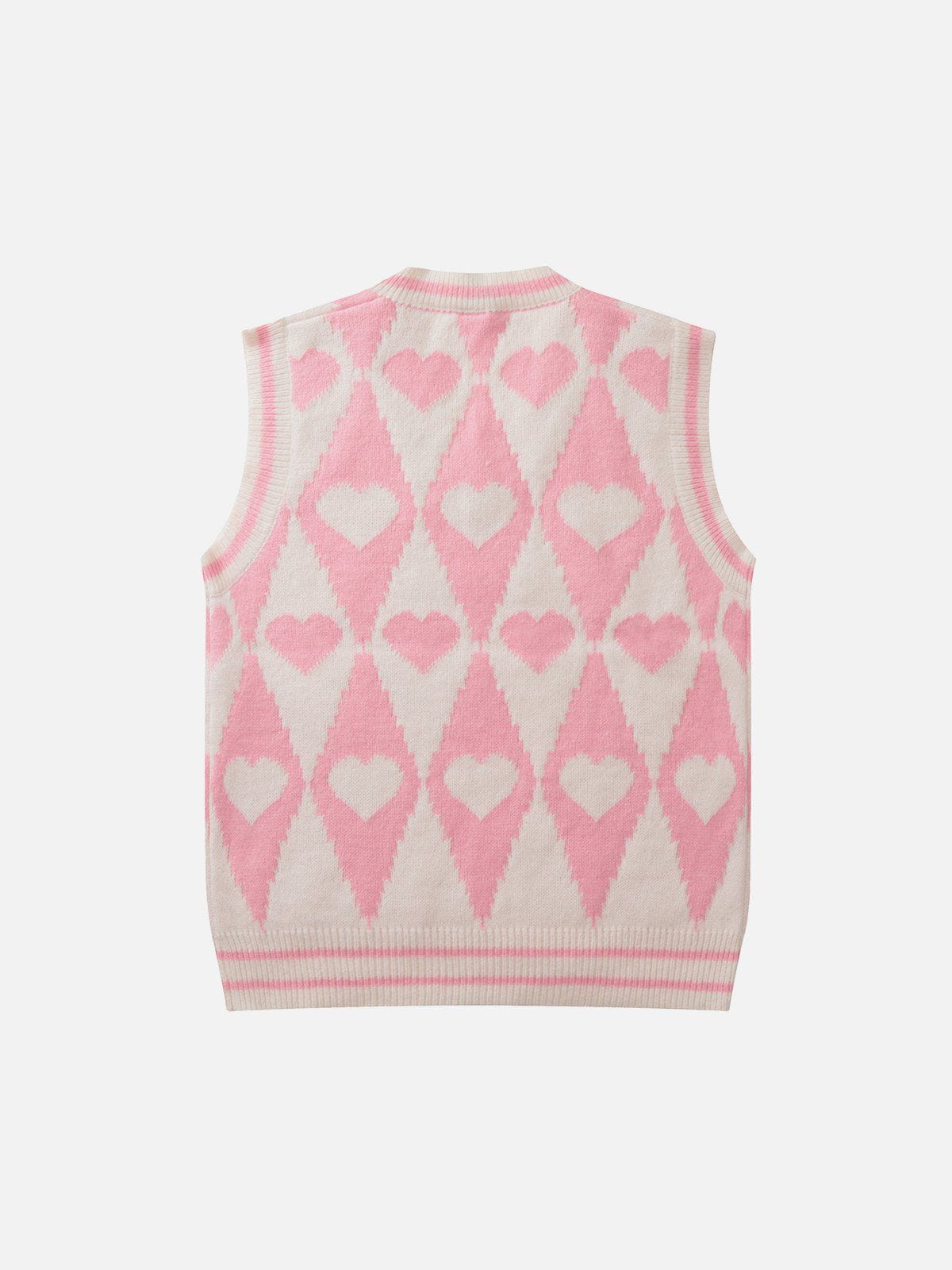 Eprezzy® - PLAID Love Sweater Vest Streetwear Fashion - eprezzy.com