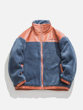 Eprezzy® - PU Patchwork Sherpa Jacket Streetwear Fashion - eprezzy.com