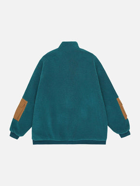 Eprezzy® - Paneled Multi-pocket Sherpa Jacket Streetwear Fashion - eprezzy.com
