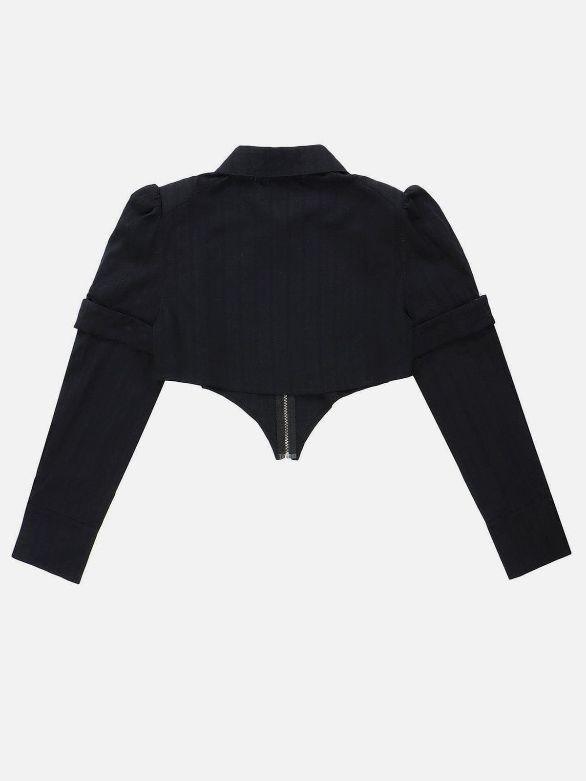 Eprezzy® - Paneled Sleeves Slim Fit Jacket Streetwear Fashion - eprezzy.com