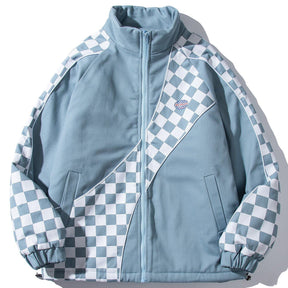 Eprezzy® - Patchwork Checkerboard Winter Coat Streetwear Fashion - eprezzy.com