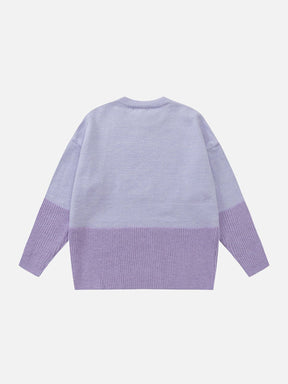 Eprezzy® - Patchwork Embroidery Sweater Streetwear Fashion - eprezzy.com
