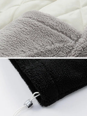 Eprezzy® - Patchwork Labeling Sherpa Winter Coat Streetwear Fashion - eprezzy.com
