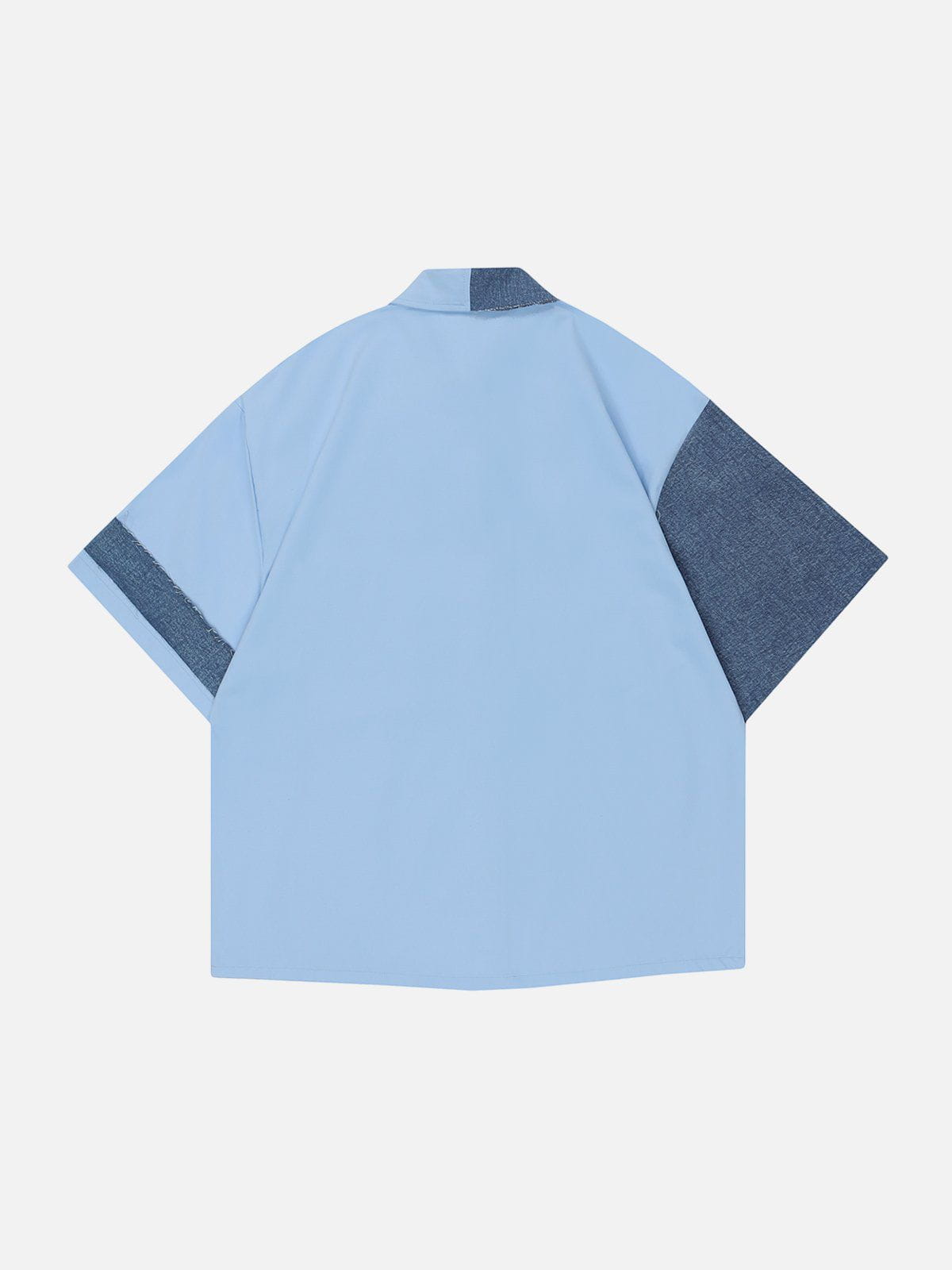 Eprezzy® - Patchwork Pocket Short Sleeve Shirts Streetwear Fashion - eprezzy.com