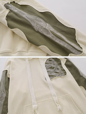 Eprezzy® - Patchwork Skeleton Hoodie Streetwear Fashion - eprezzy.com